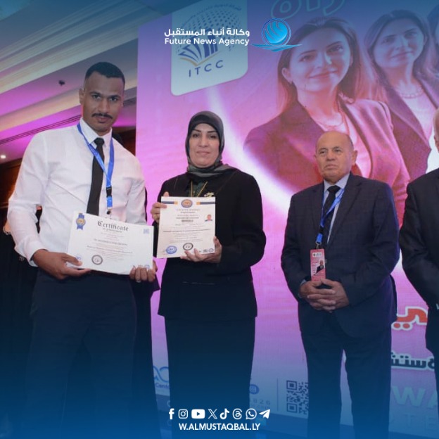 النائب سارة السويح تُمثّل ليبيا في مؤتمر “المرأة.. قيادة وريادة” وتحصد جائزة “تاج العرب”