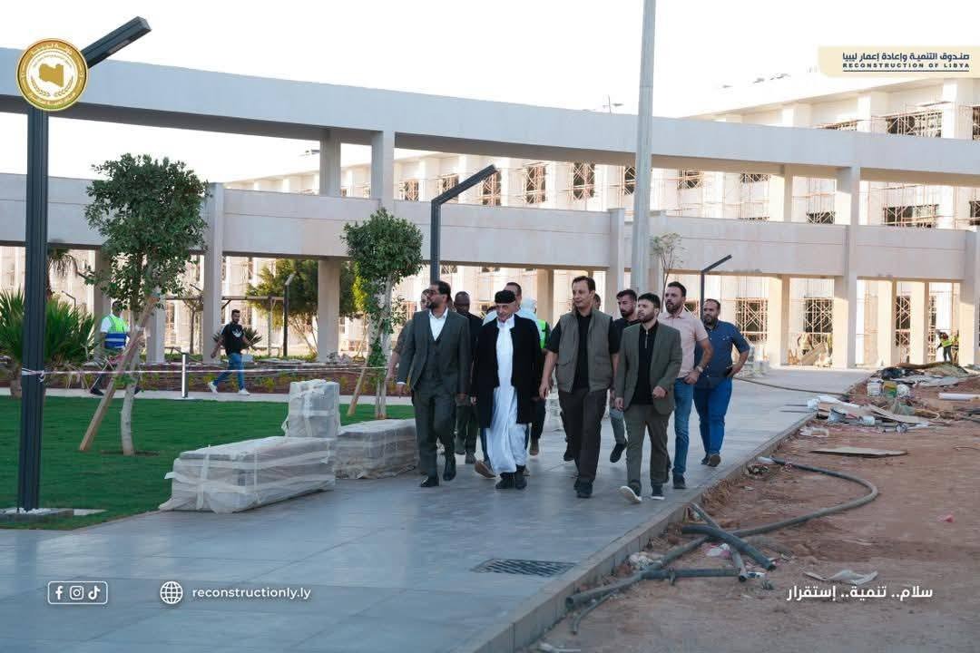 المستشار عقيله صالح يزور لمكتبة المركزية بجامعة بنغازي ومستشفى الجلاء