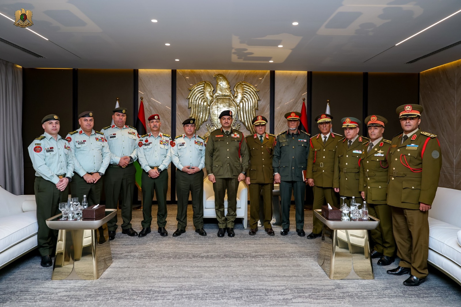 الفريق صدام حفتر يستقبل وفداً عسكريا أردنياً رفيع المستوى