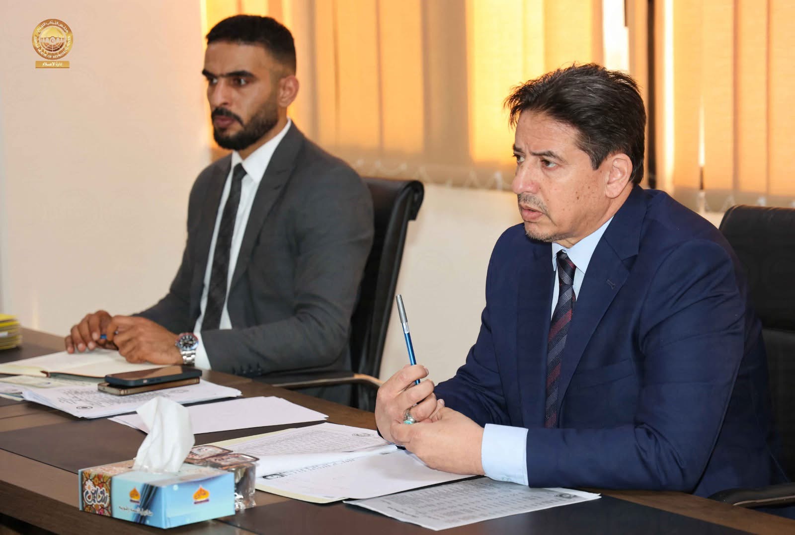 النائب يوسف العقوري ووزير العمل عبدالله الشارف أرحومة يبحثان صرف مستحقات شركات الطوارئ في سبها والجنوب الغربي 