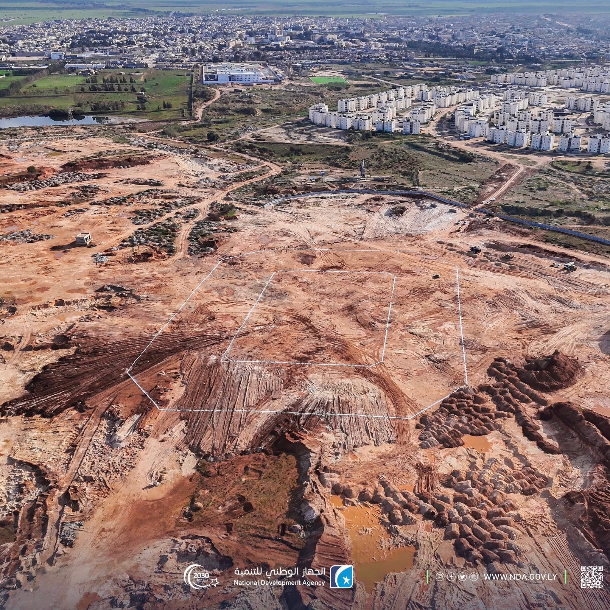 انطلاق تنفيذ مشروع ملعب شهداء الكرامة بالمرج ضمن خطة تطوير الملاعب الدولية