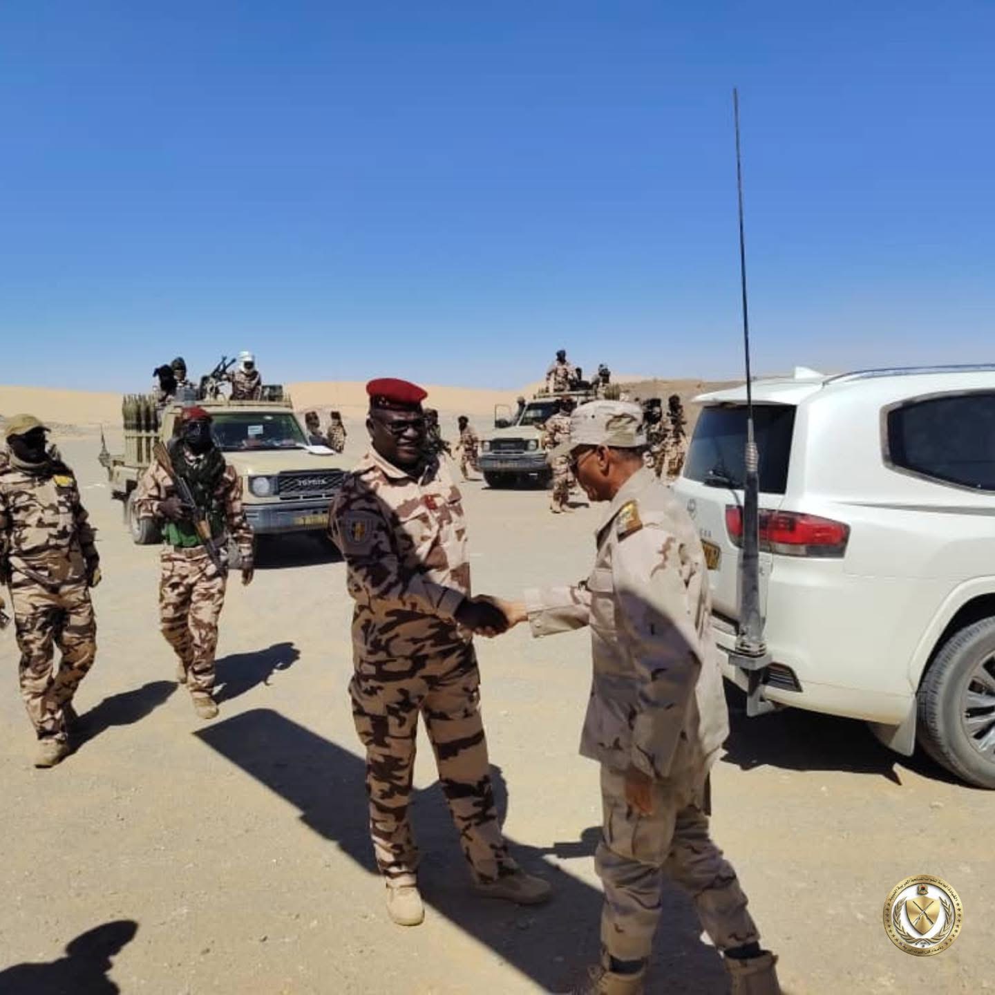 المنطقة العسكرية الجنوبية تعقد اجتماعًا مشتركًا مع القوات التشادية عند النقطة 35