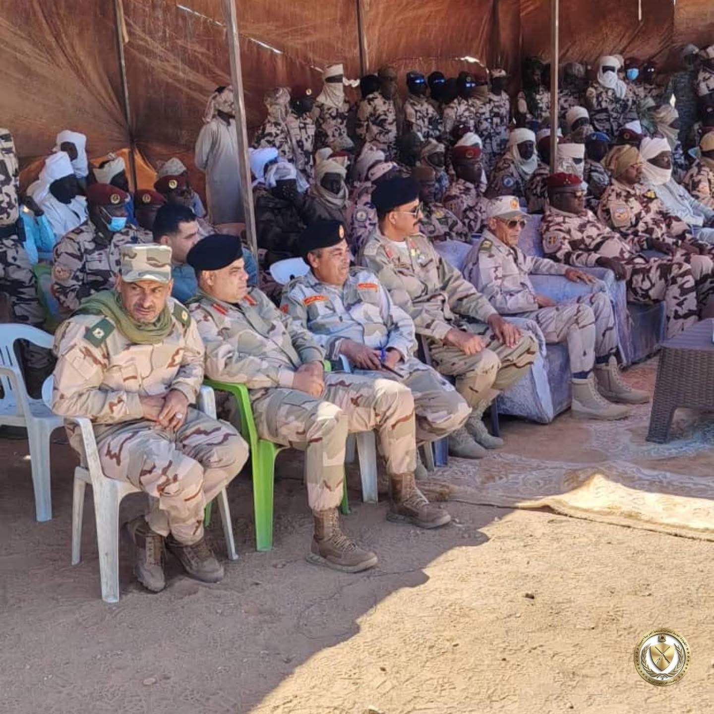 المنطقة العسكرية الجنوبية تعقد اجتماعًا مشتركًا مع القوات التشادية عند النقطة 35