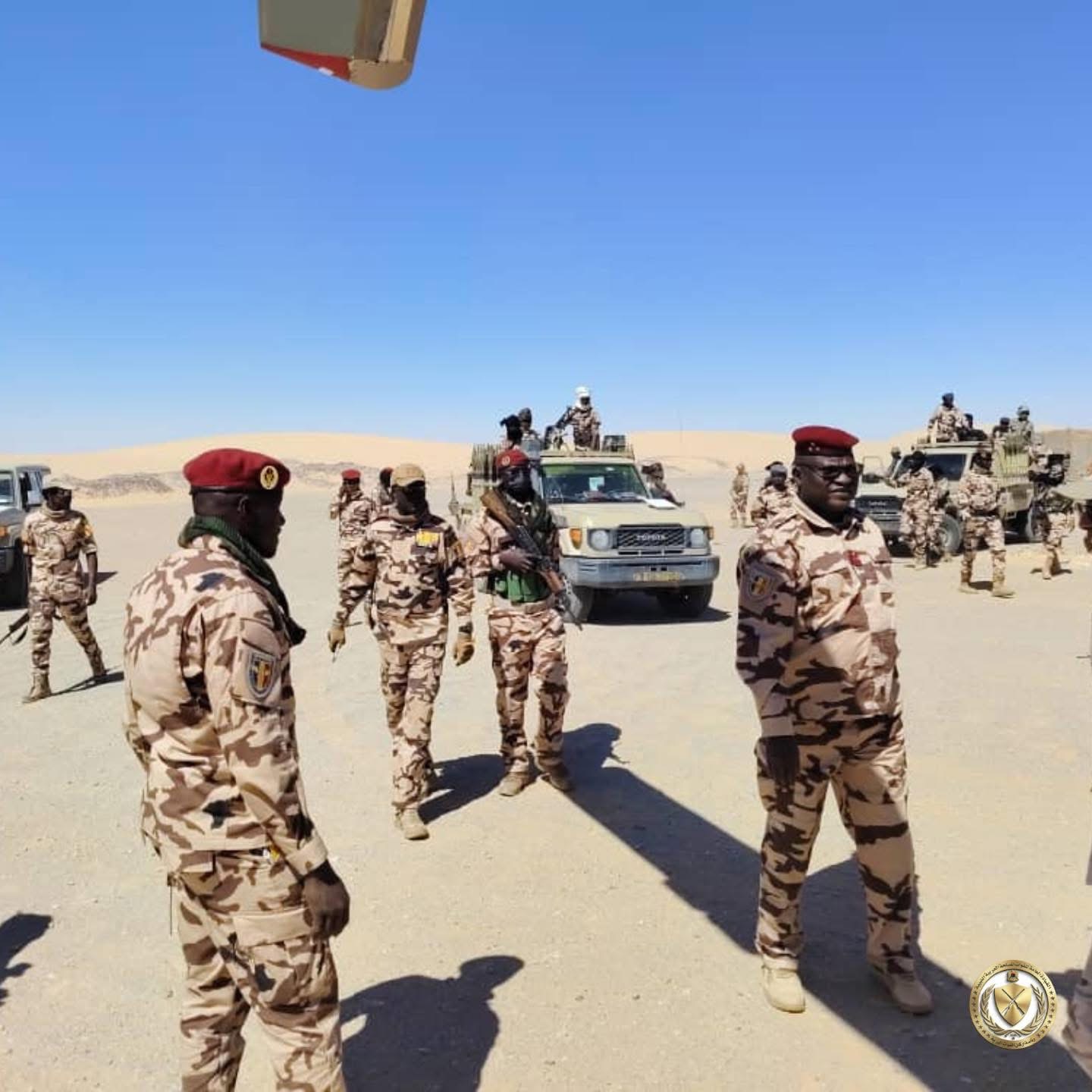 المنطقة العسكرية الجنوبية تعقد اجتماعًا مشتركًا مع القوات التشادية عند النقطة 35