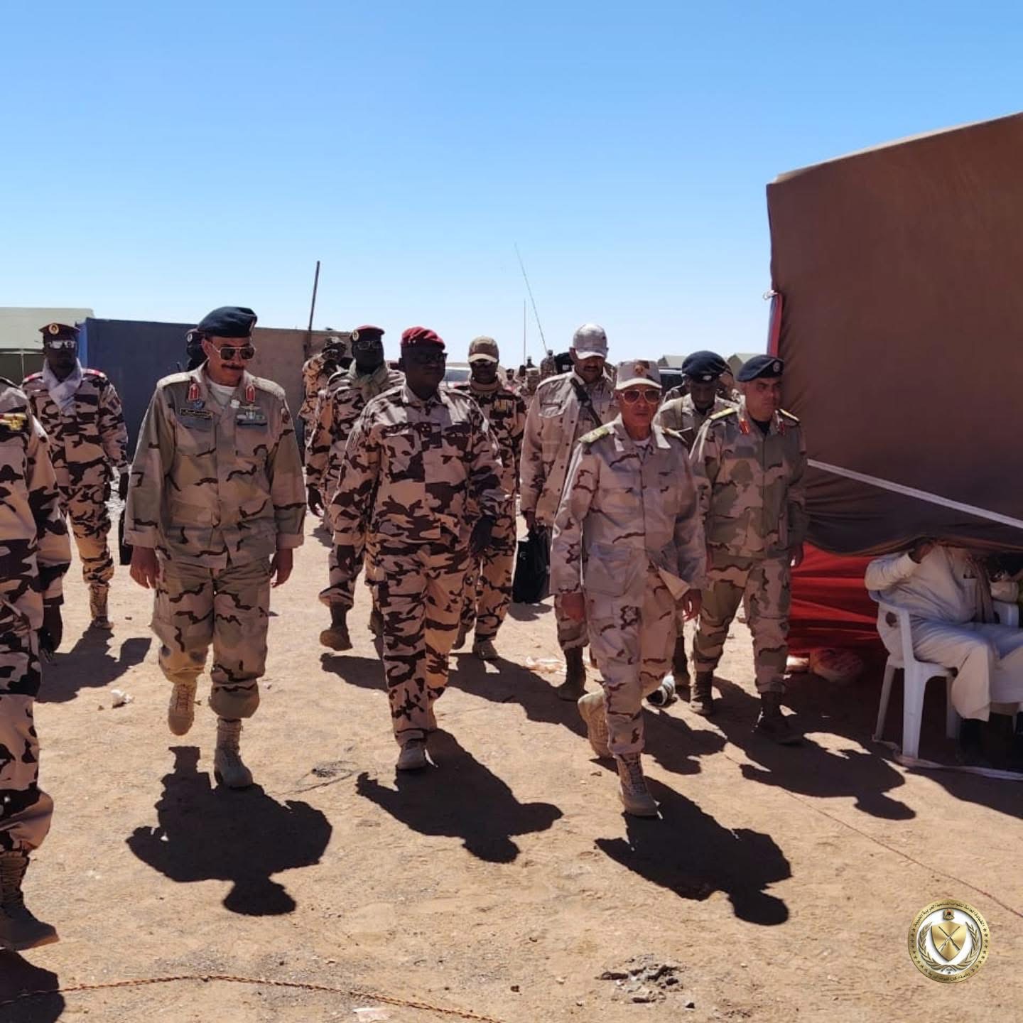 المنطقة العسكرية الجنوبية تعقد اجتماعًا مشتركًا مع القوات التشادية عند النقطة 35