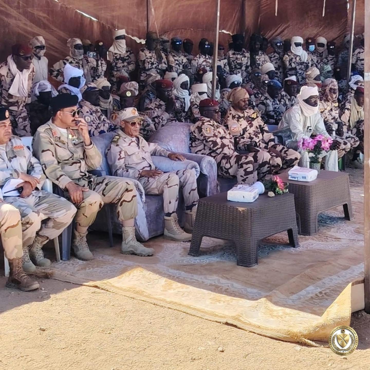 المنطقة العسكرية الجنوبية تعقد اجتماعًا مشتركًا مع القوات التشادية عند النقطة 35