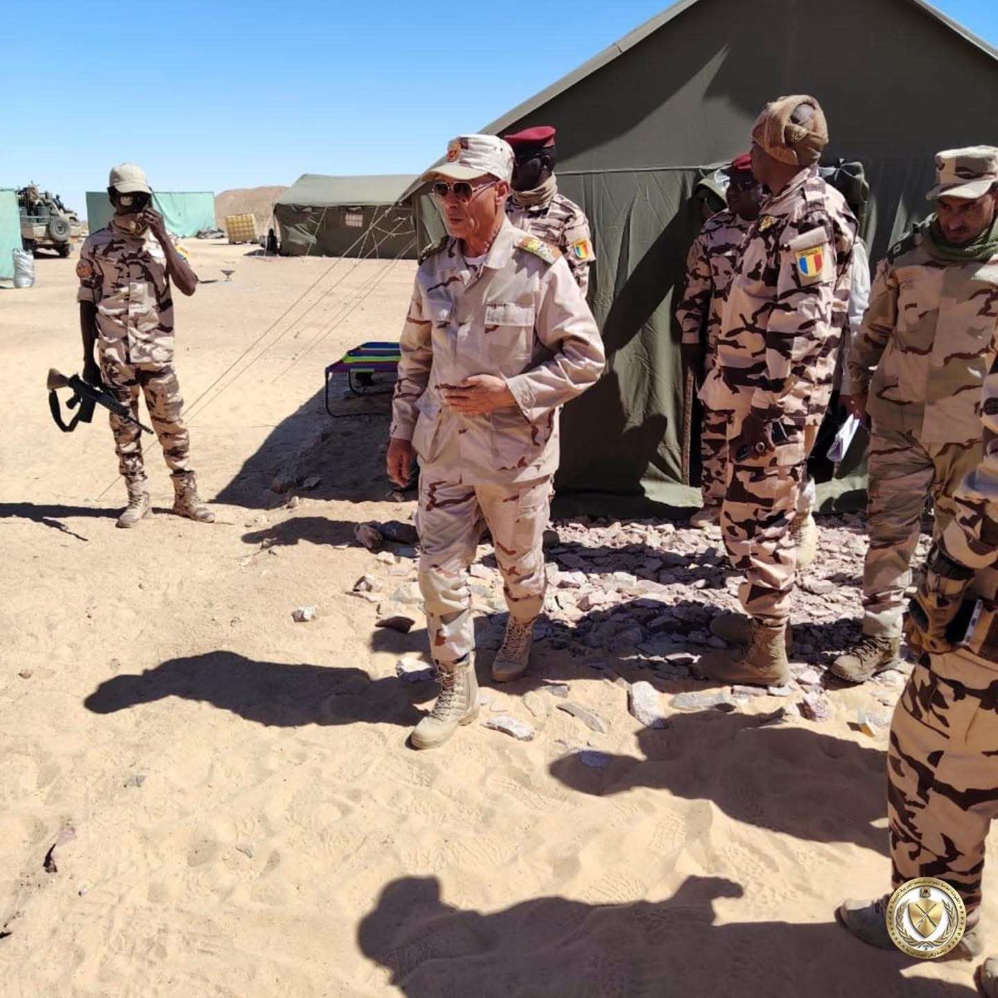 المنطقة العسكرية الجنوبية تعقد اجتماعًا مشتركًا مع القوات التشادية عند النقطة 35