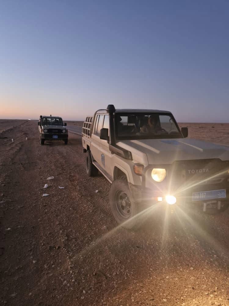 تنفيذ الخطة الأمنية لشهر رمضان على الطريق الصحراوي إجدابيا – طبرق