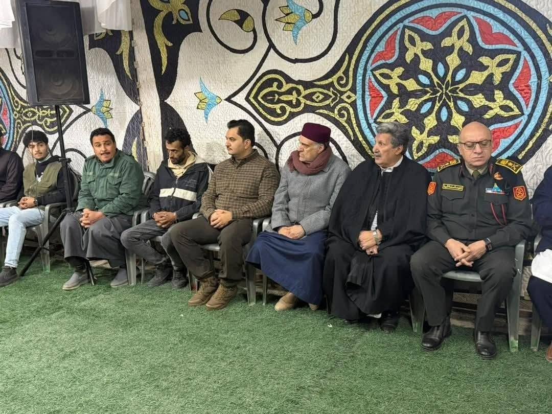 الفريق صدام حفتر يقدم واجب العزاء في الشهيد عبد القادر ميلود