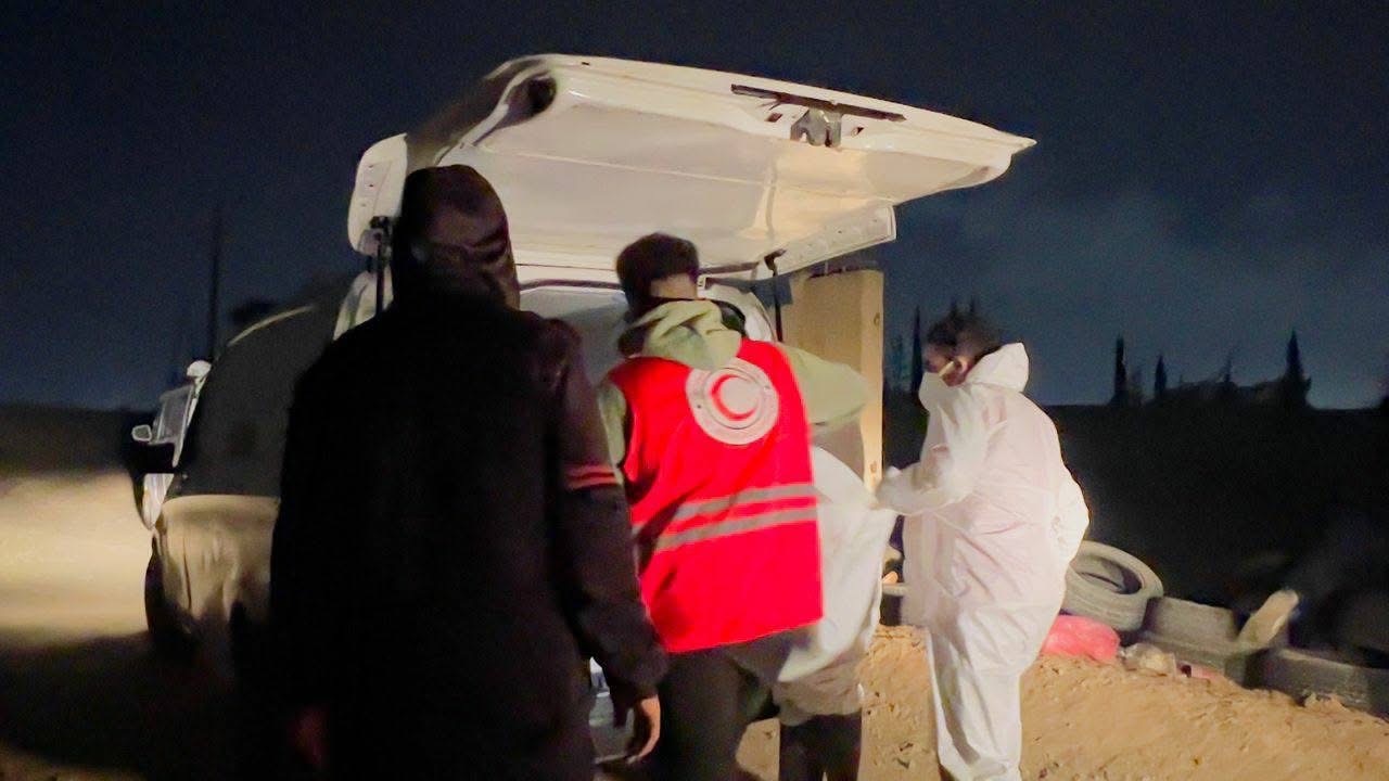 انتشال جثة امرأة من الجالية الافريقيه في عين زارة بطرابلس