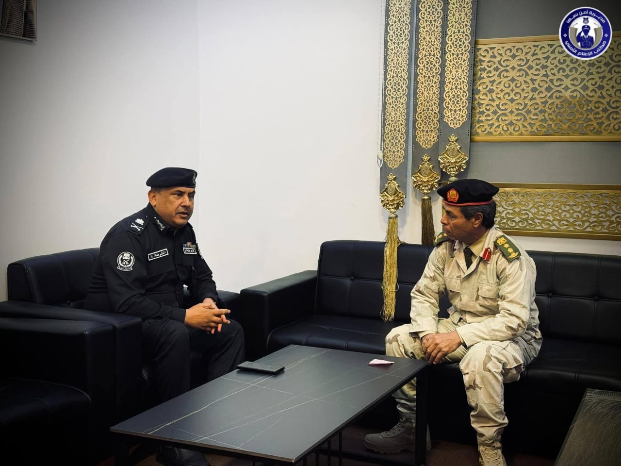 البسطة يستعرض مع المشري سير العمل الأمني في سبها