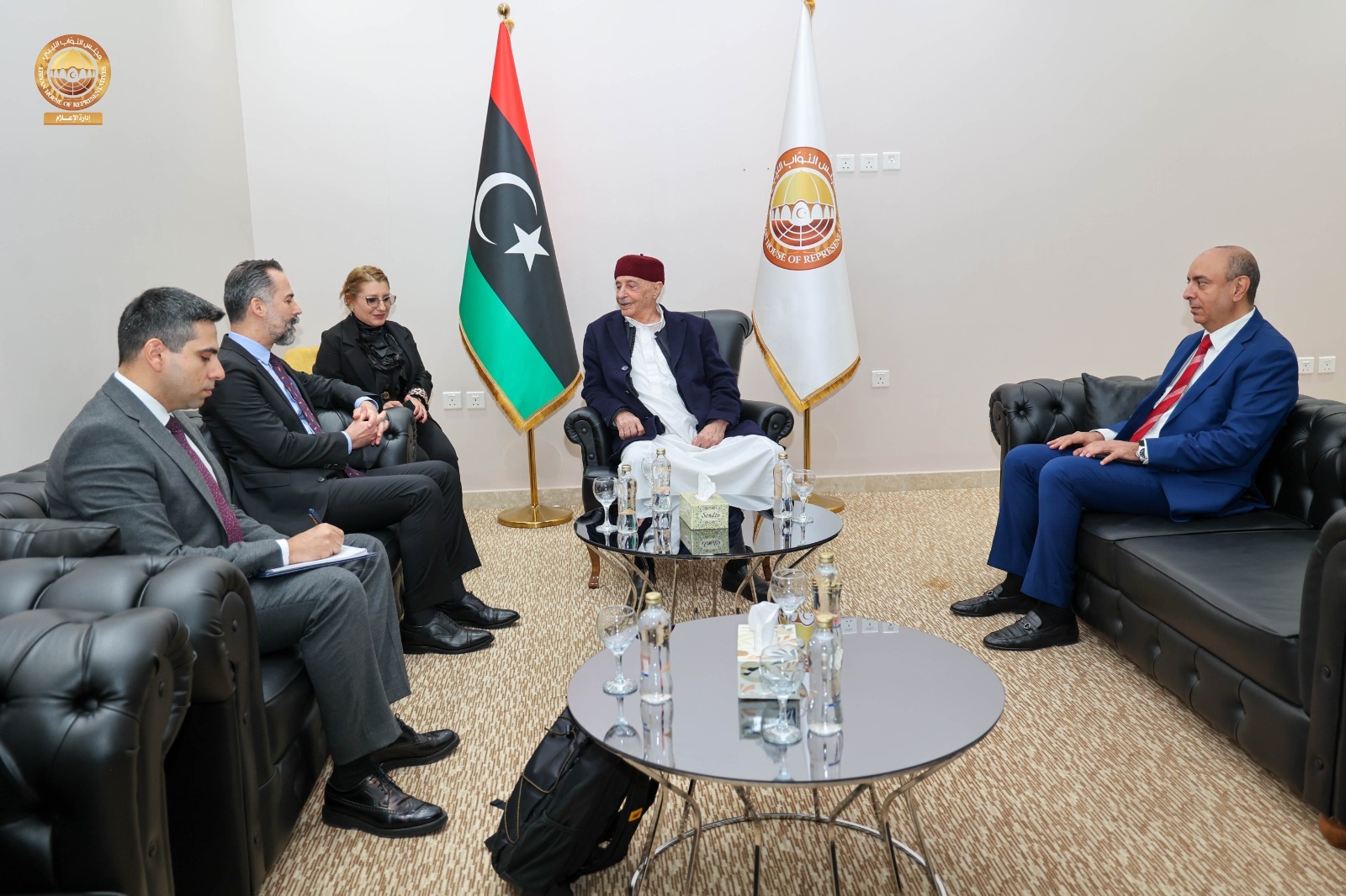 المستشار عقيله صالح يبحث مع السفير التركي سُبل  التعاون المشترك