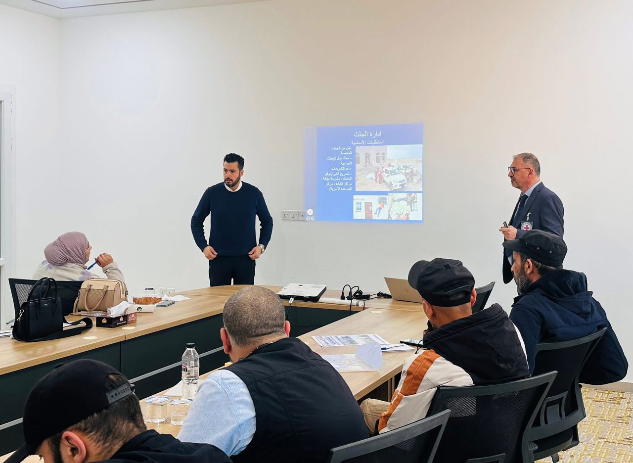 برنامج متقدم في بنغازي لتعزيز مهارات انتشال الرفات البشرية وفق المعايير الدولية