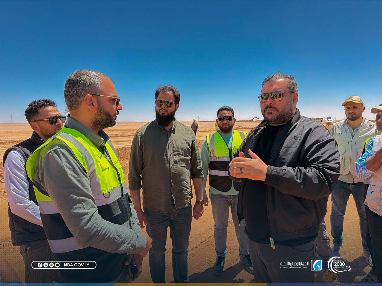 متابعة ميدانية لمشروع طريق (سرت–سوكنة–سبها) لتعزيز ربط الجنوب