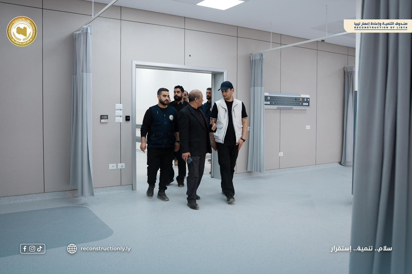 المهندس بالقاسم حفتر يتفقد أعمال الصيانة بمستشفى الجلاء