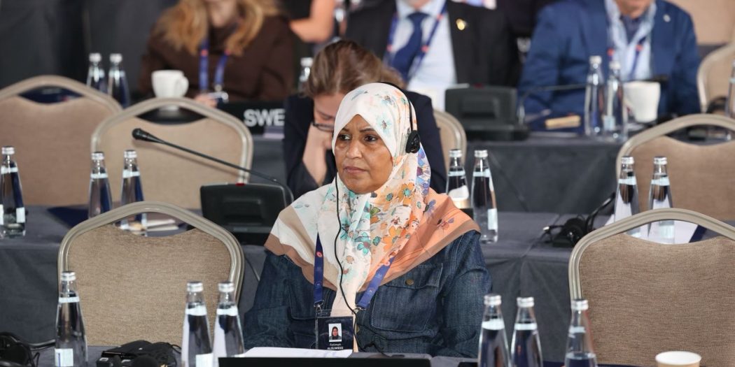 فاطمة الصويعي تشارك في اجتماع اللجنة الدائمة للديمقراطية وحقوق الإنسان بالاتحاد البرلماني الدولي