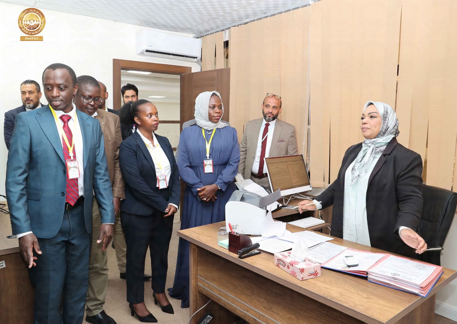 جولة تفقدية لمستشاري البرلمانات الأفريقية داخل ديوان مجلس النواب