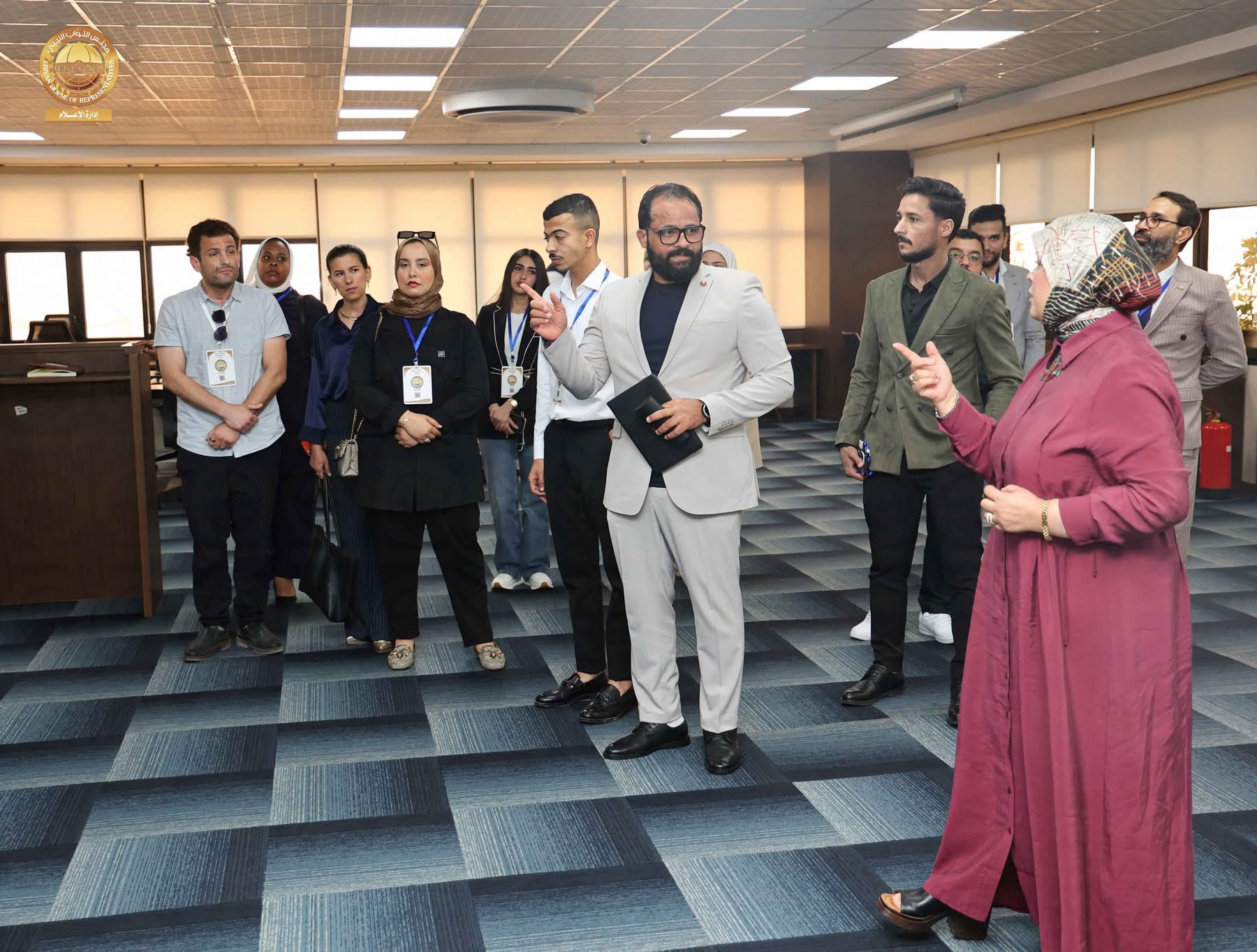 مجلس النواب يستضيف وفد الجامعة الليبية الدولية لتعزيز الوعي بالعمل التشريعي والدبلوماسي