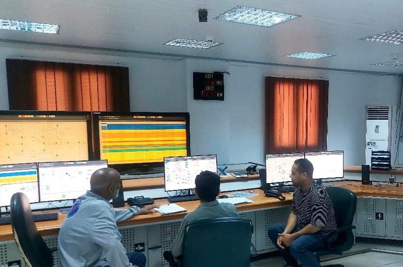 دخول الوحدة الغازية الخامسة بمحطة كهرباء الزويتينة للخدمة