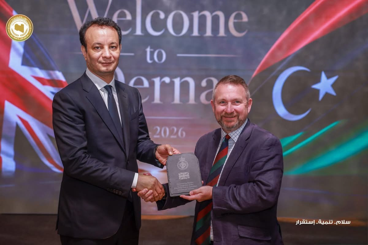 مدير عام صندوق التنمية وإعادة إعمار ليبيا المهندس بالقاسم حفتر يبحث مع وفد بريطاني تعزيز التعاون في مجالات التنمية والإعمار