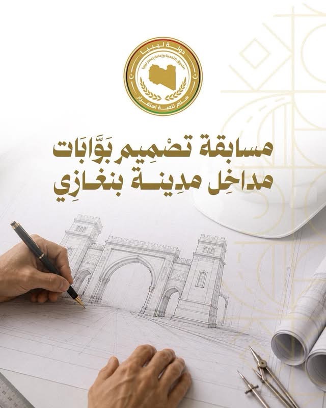صندوق التنمية وإعادة إعمار ليبيا يطلق مسابقة لتصميم بوابات مداخل بنغازي
