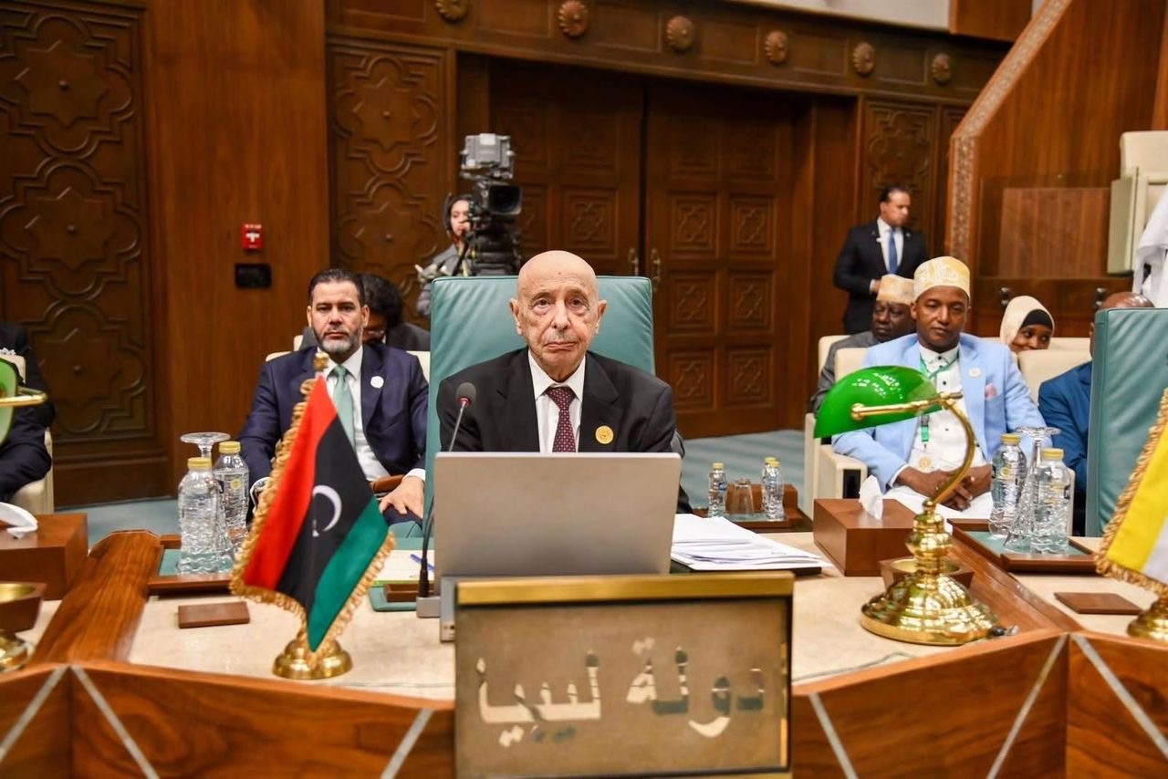 المستشار عقيله صالح يشارك في الاجتماع الثامن للبرلمان العربي