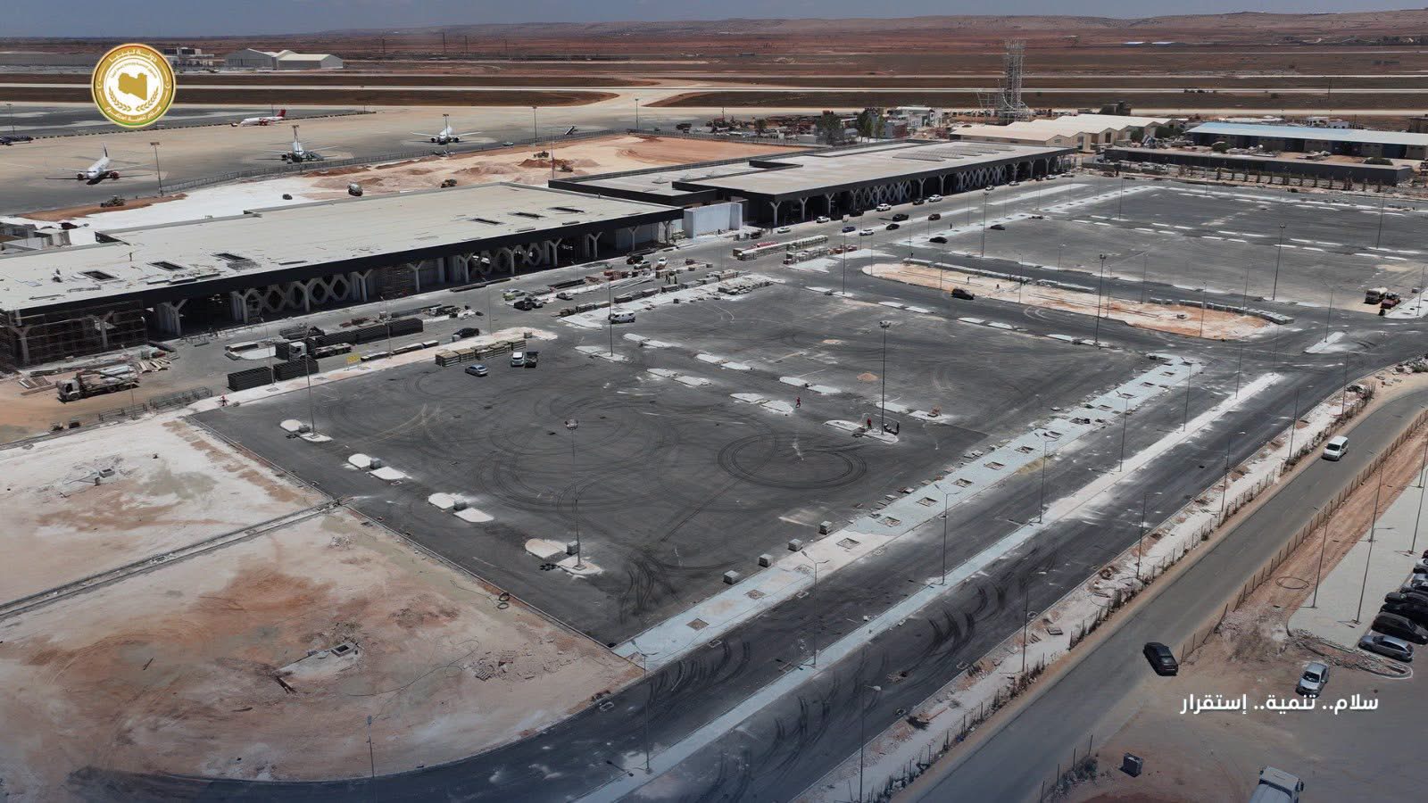 مطار بنينا الدولي يقترب من الاكتمال ضمن مشروعات صندوق التنمية وإعادة إعمار ليبيا