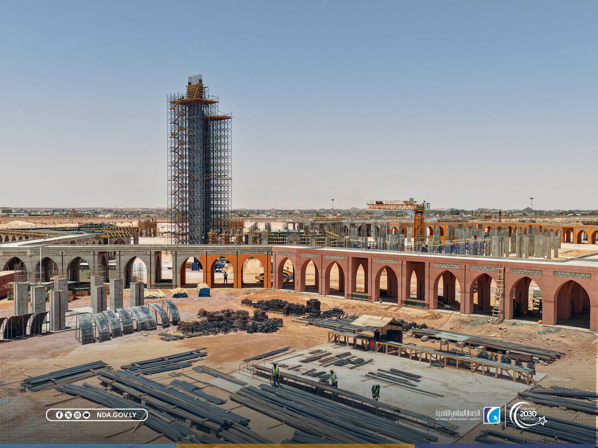 الوطني للتنمية: مسجد المشير بسبها يقترب من الاكتمال