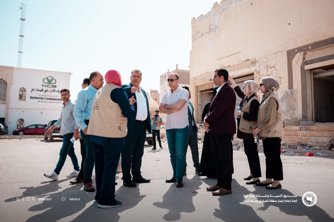 لجنة إعادة إعمار الصابري ووسط البلاد تُجري جولة ميدانية مع شركة المقاولون العرب المصرية لمتابعة مشاريع  التطوير
