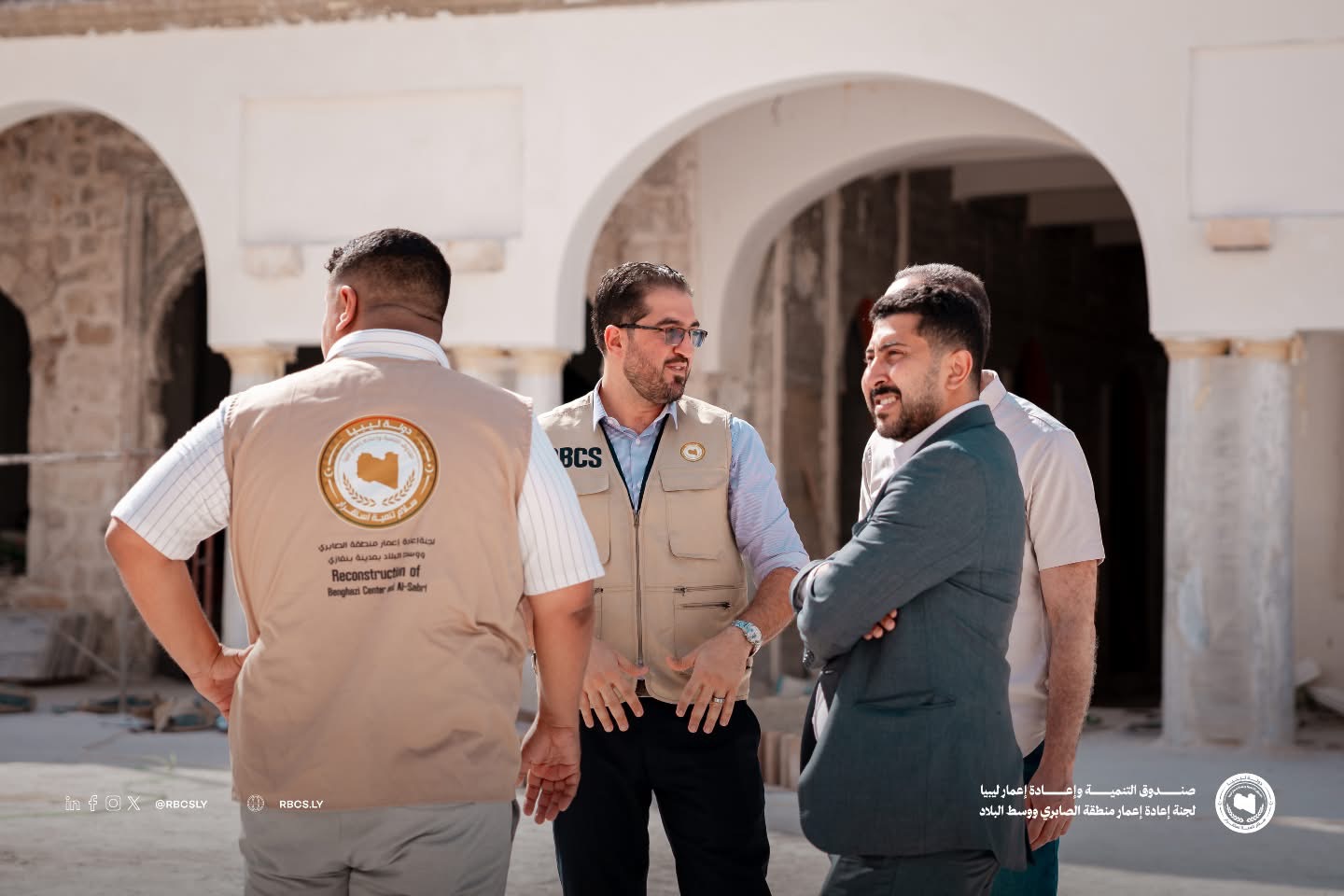 لجنة إعادة إعمار الصابري ووسط البلاد تُجري جولة ميدانية مع شركة المقاولون العرب المصرية لمتابعة مشاريع  التطوير