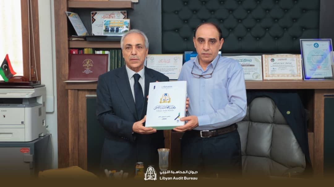 رئيس ديوان المحاسبة عمر عبدربه صالح يبحث مع المحامي العام بالجبل الأخضر تعزيز التعاون الرقابي 
