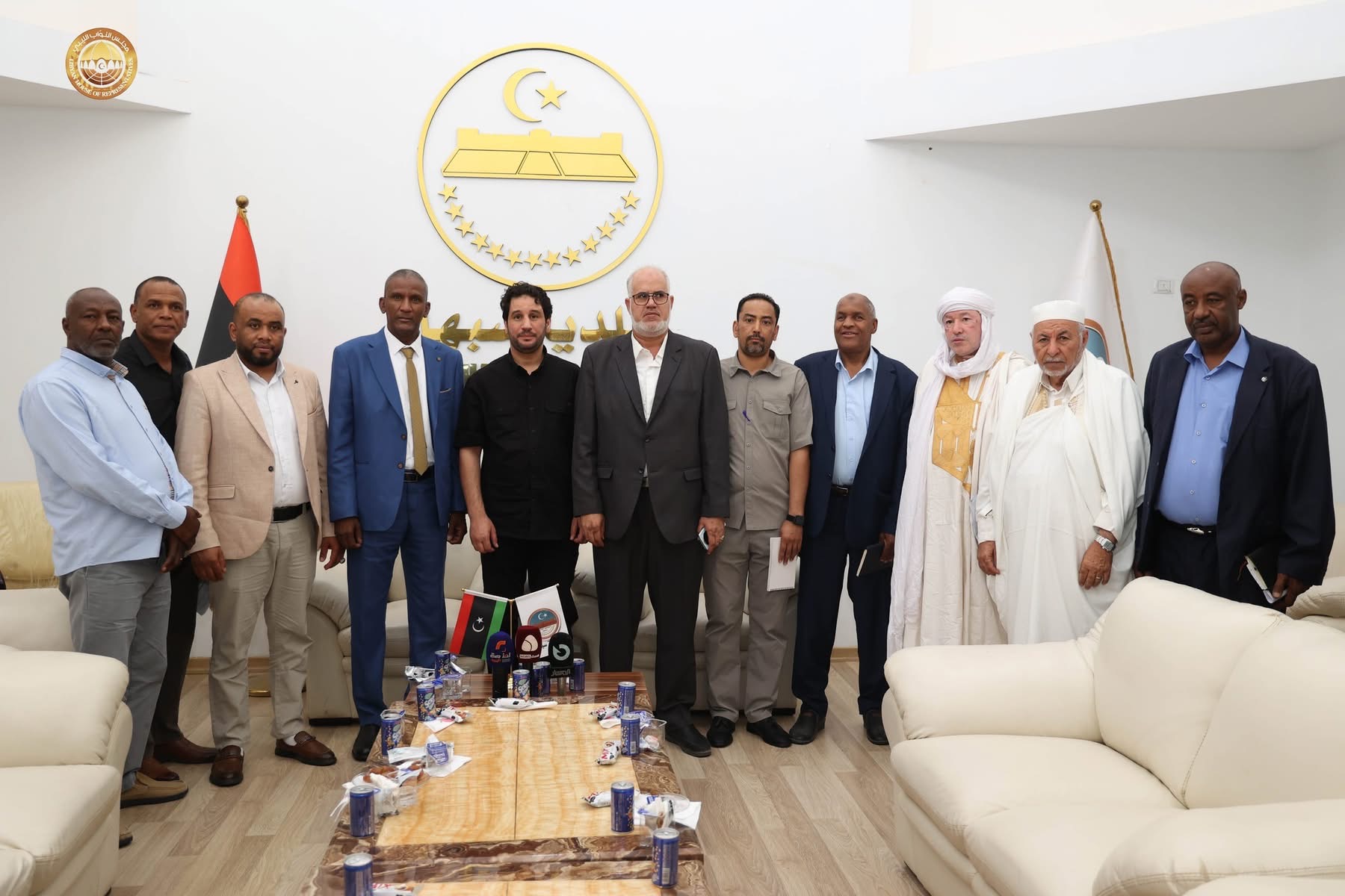 النائب الثاني لرئيس مجلس النواب مصباح دومه يطلق مشروع "الجنوب ينهض" من سبها