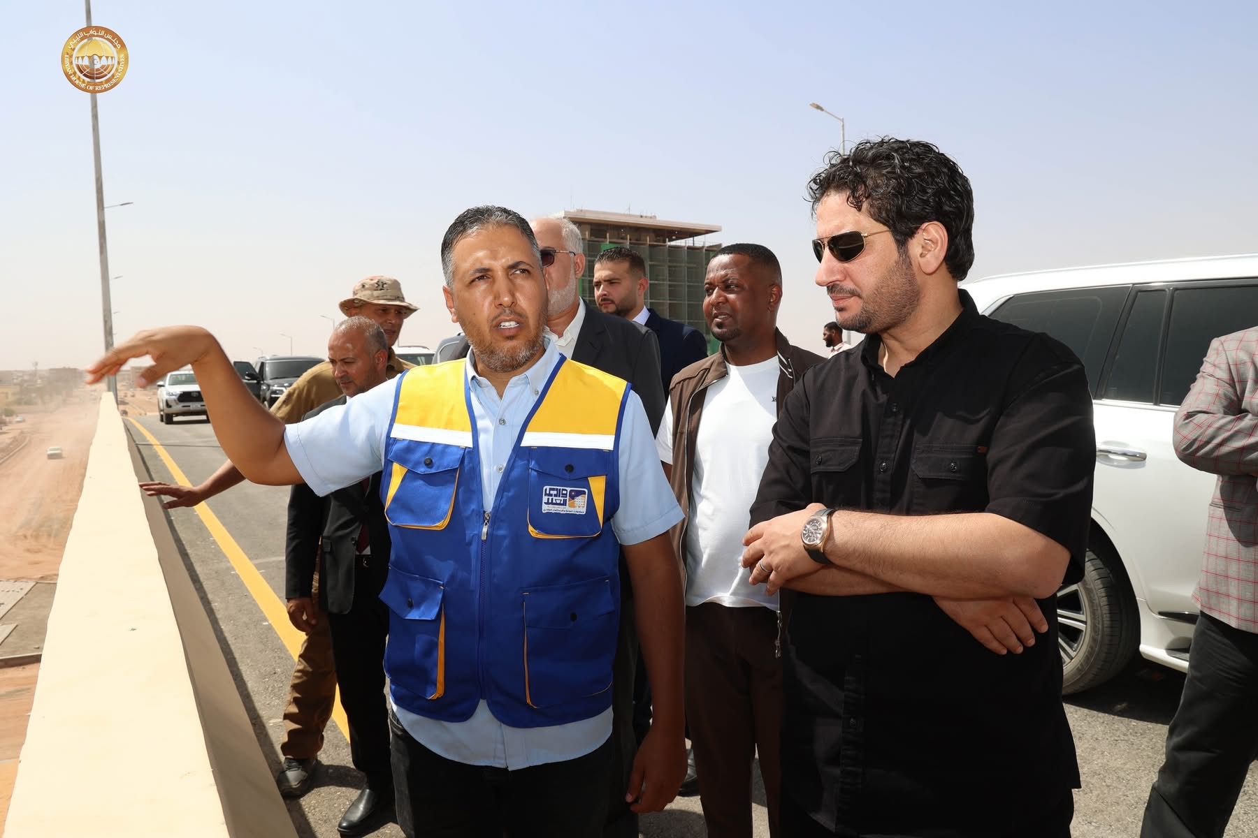 النائب الثاني لرئيس مجلس النواب مصباح دومة يتابع سير العمل ونسب إنجاز المشاريع في سبها