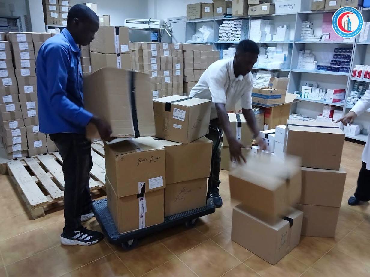 المركز الوطني لتشخيص وعلاج السكري بالمنطقة الشرقية يستلم شحنة مساعدات طبية من منظمة الإغاثة الدولية
