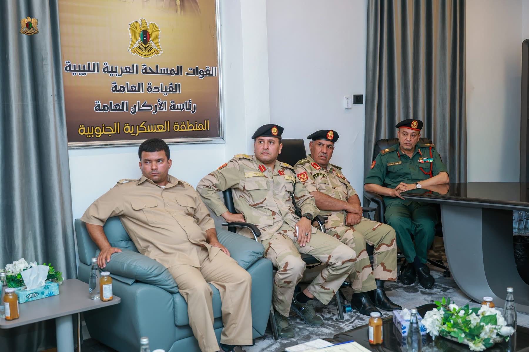 نائب القائد العام للقوات المسلحة الفريق أول ركن صدام حفتر يتفقد المنطقة العسكرية الجنوبية ويشدد على حماية الحدود
