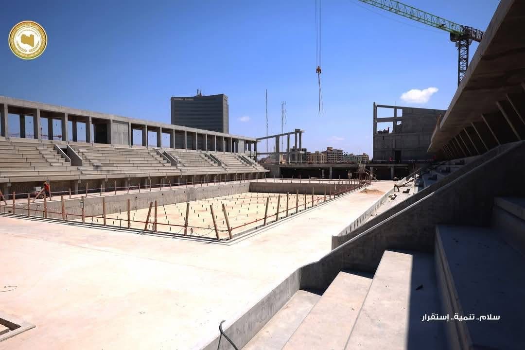المدينة الرياضية ببنغازي.. صرح رياضي جديد يقترب من الاكتمال