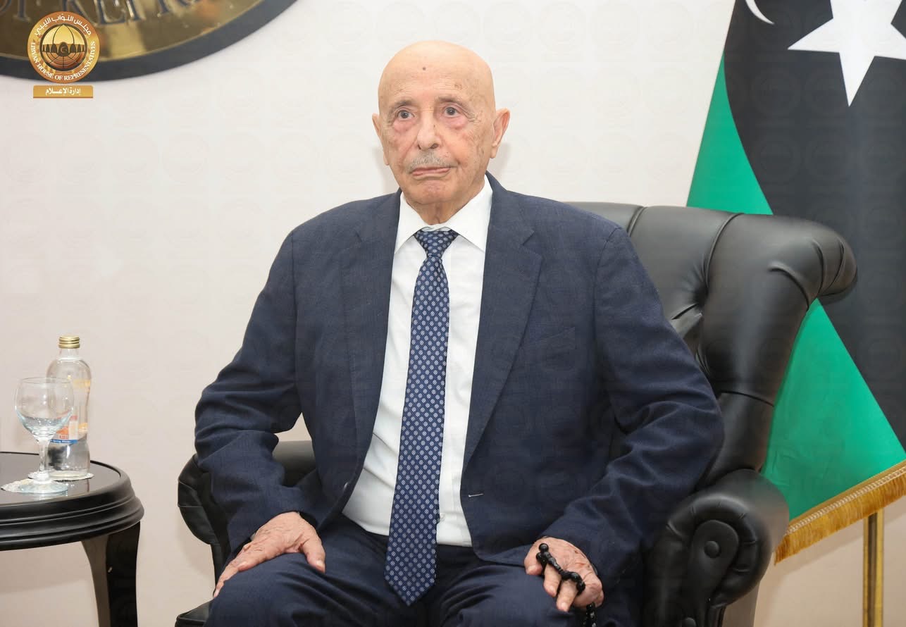 المستشار عقيلة صالح يستقبل وزير الخارجية التركي في بنغازي ويؤكد على الانتخابات ودور شركات التنمية