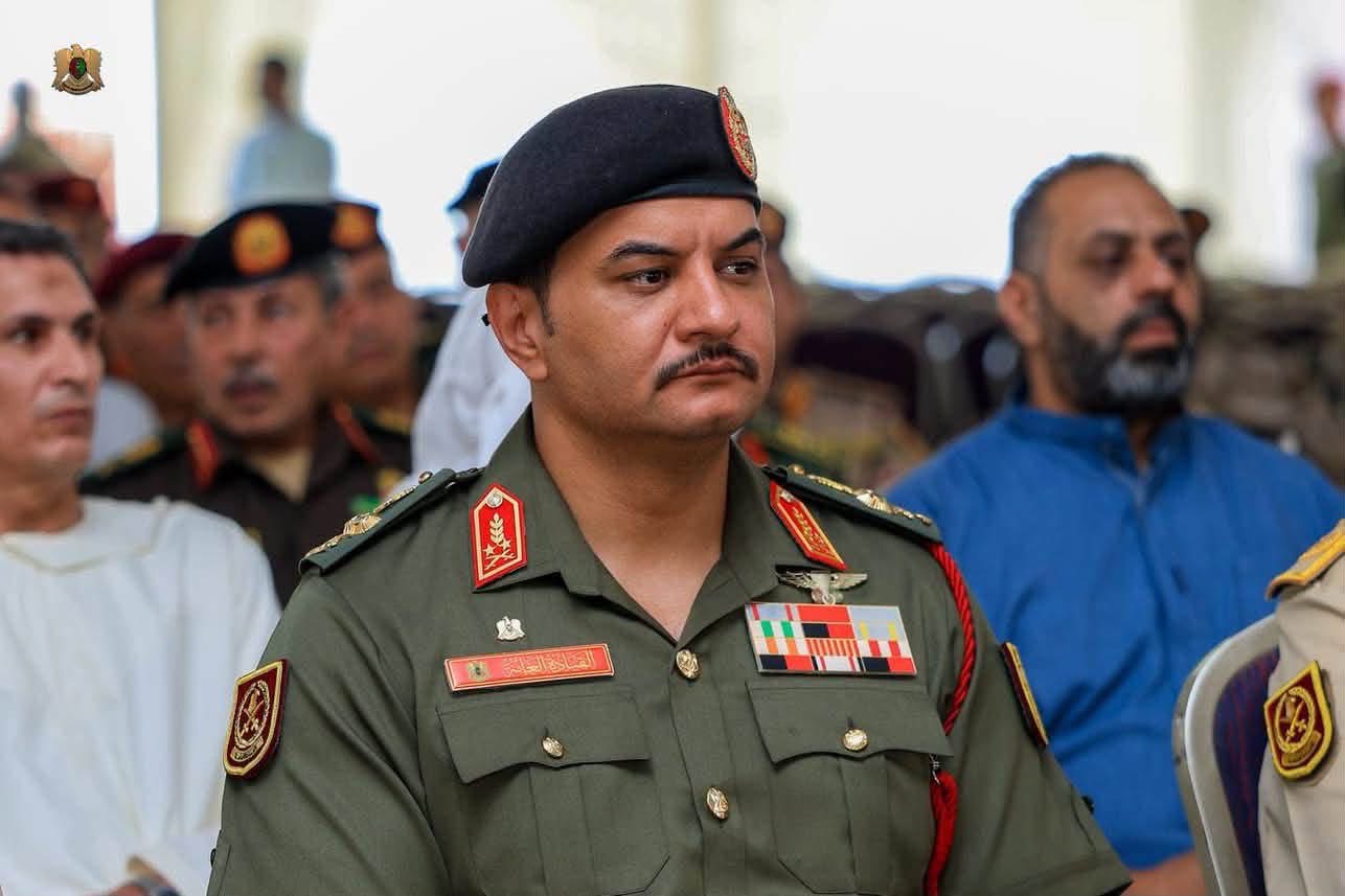 القائد العام للقوات المسلحة المكلف الفريق أول ركن صدام حفتر ينعى لاعب الأهلي طرابلس والمنتخب الوطني إبراهيم المعداني