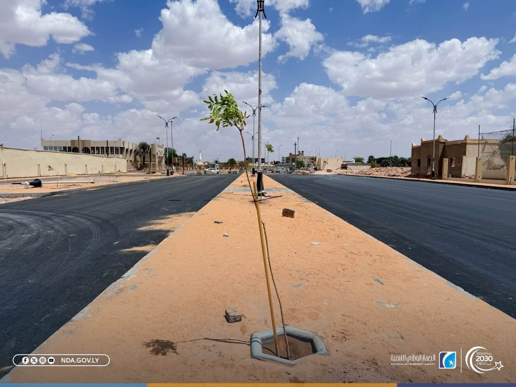 تواصل أعمال تطوير شارع جمال عبدالناصر وجسر بطل العبور