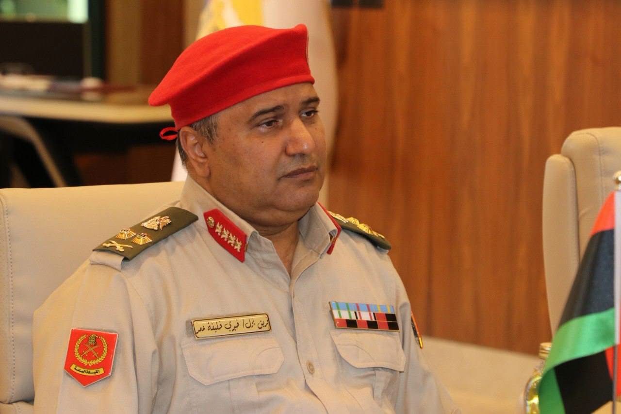 الأمين العام للقيادة العامة يستقبل الملحق العسكري الإسباني لدى ليبيا