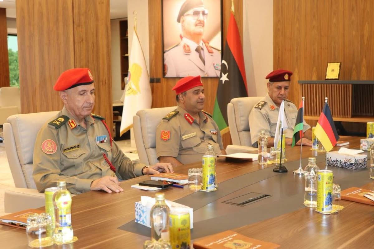 الأمين العام للقيادة العامة يستقبل الملحق العسكري الألماني لدى ليبيا في بنغازي