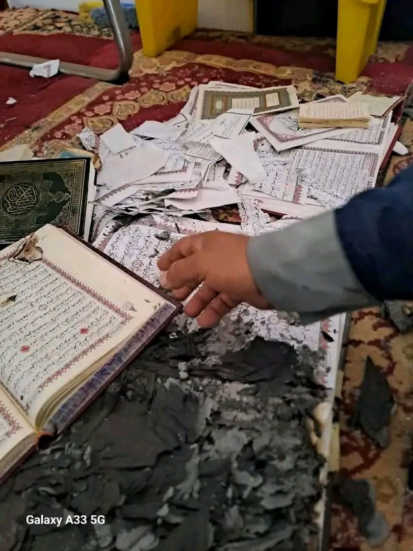 اعتداء على مسجد الإمام القرطبي في منطقة باب الزيتون بطبرق