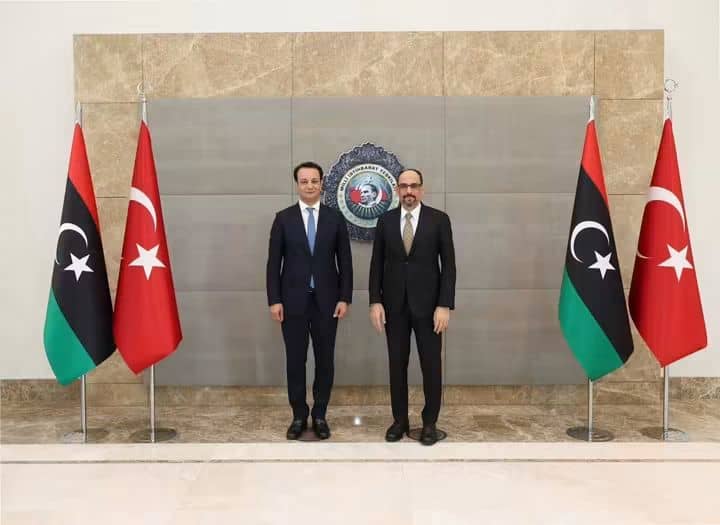 المهندس بالقاسم حفتر يبحث مع رئيس المخابرات التركية تعزيز التعاون الثنائي