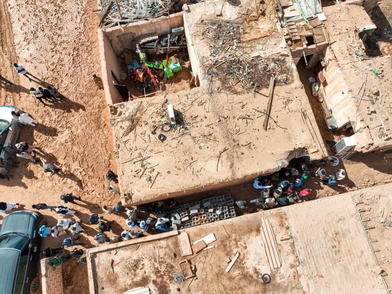 لجنة أزمة المنطقة الجنوبية تبدأ حصر أضرار السيول في وادي الحياة