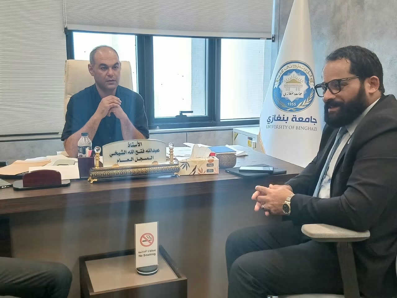 لجنة الشباب النيابية تبحث تطوير الخدمة الاجتماعية بجامعة بنغازي