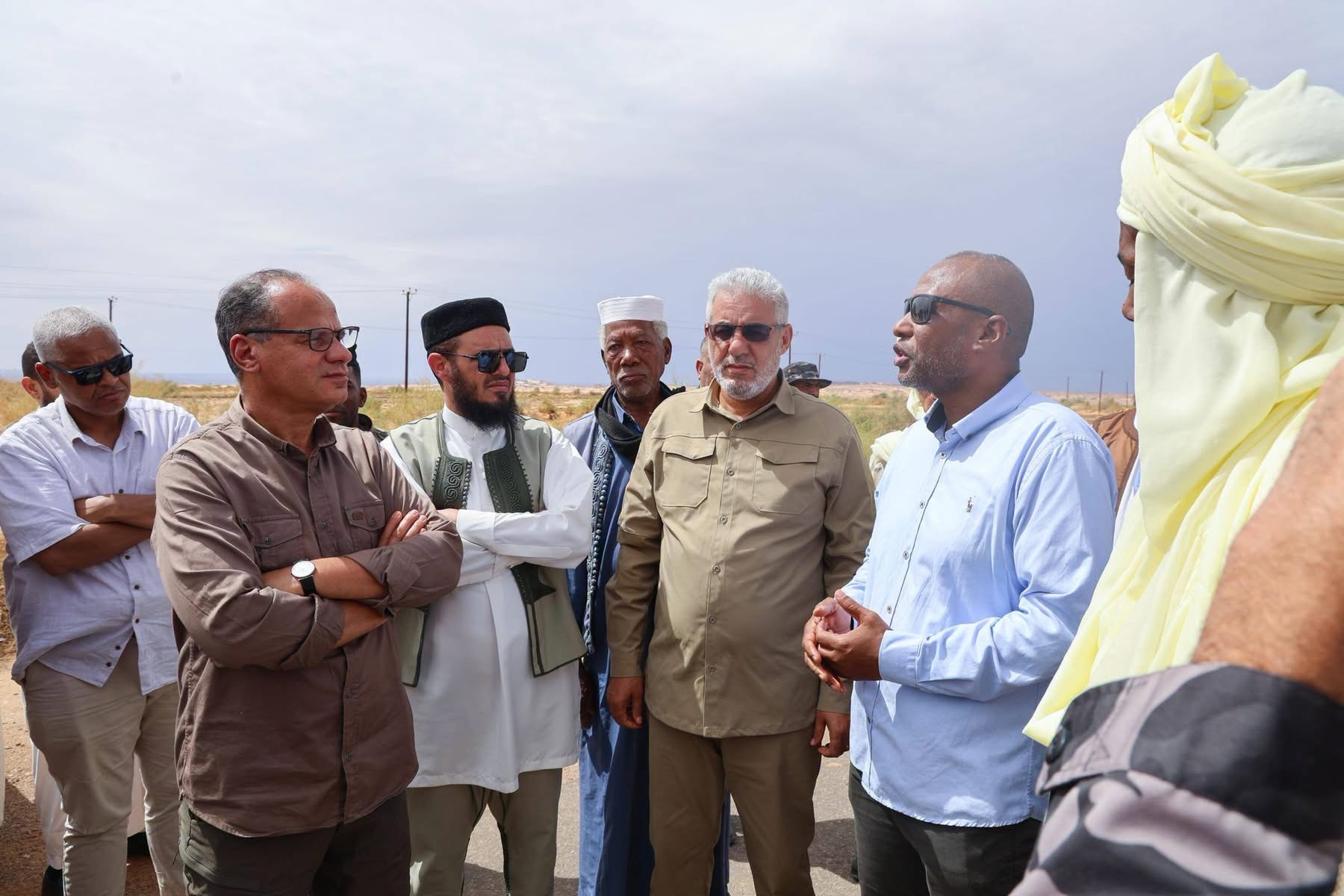 لجنة أزمة الجنوب تواصل جولتها الميدانية بزيارة بلدية غات