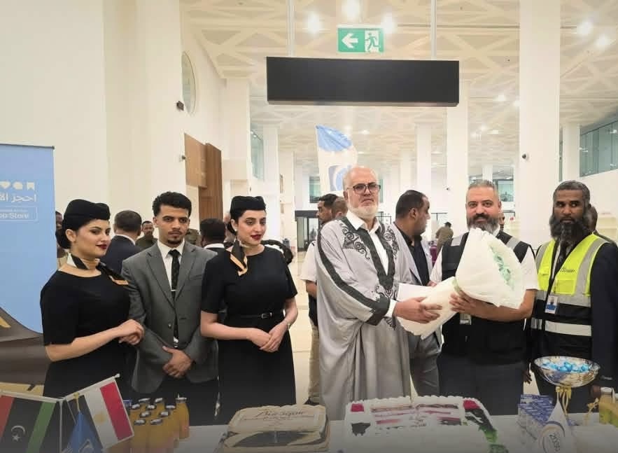 تدشين أولى الرحلات المباشرة من سبها إلى الإسكندرية والأراضي المقدسة