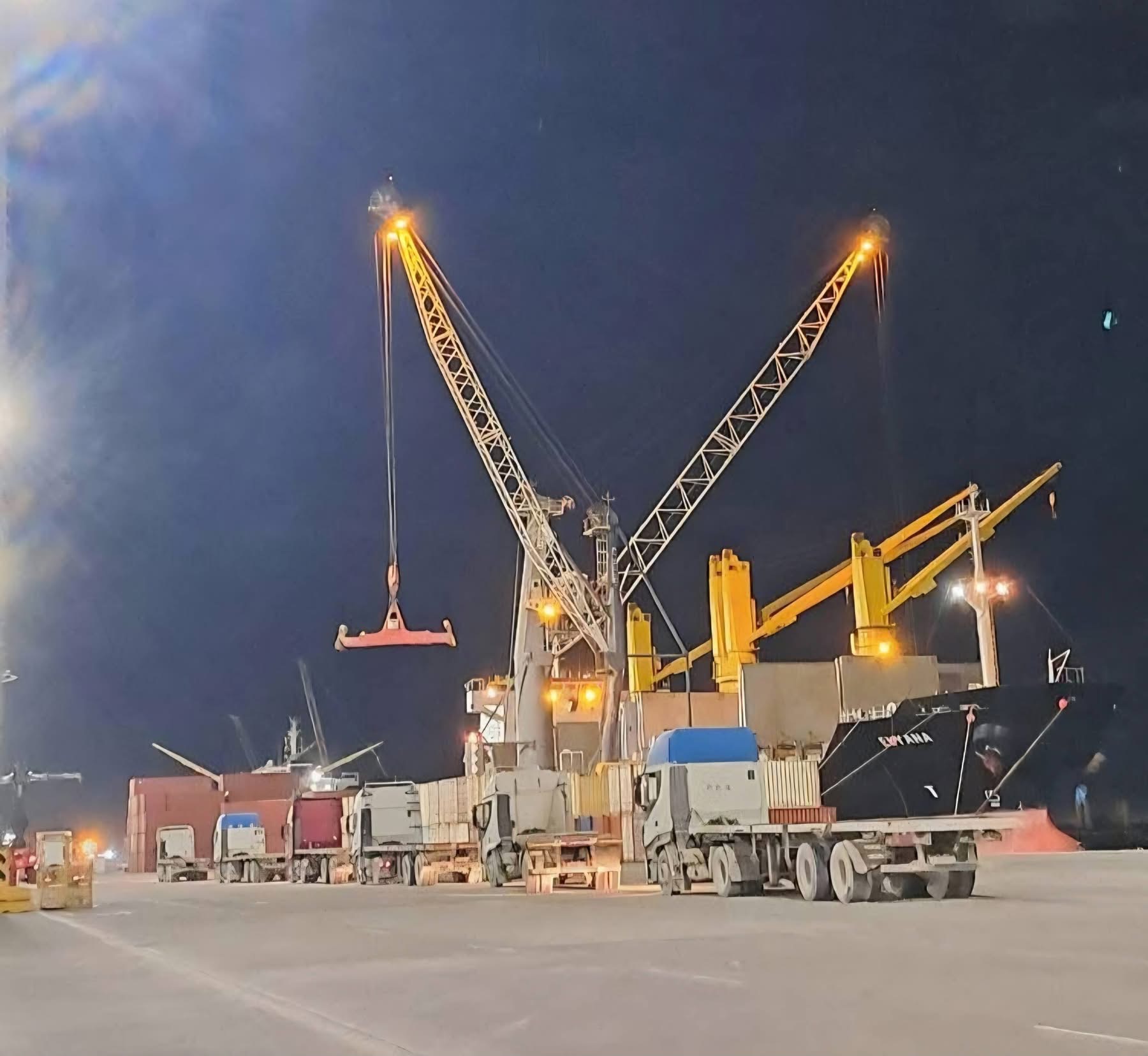 شحن 3 سفن تجارية لصالح «CMA CGM» من المنطقة الحرة بجليانة