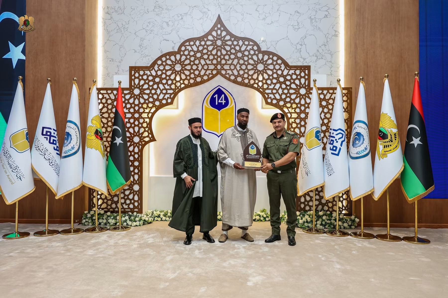 نائب القائد العام للقوات المسلحة الفريق أول ركن صدام حفتر يحضر ختام الدورة الرابعة عشرة من جائزة ليبيا الدولية لحفظ القرآن الكريم