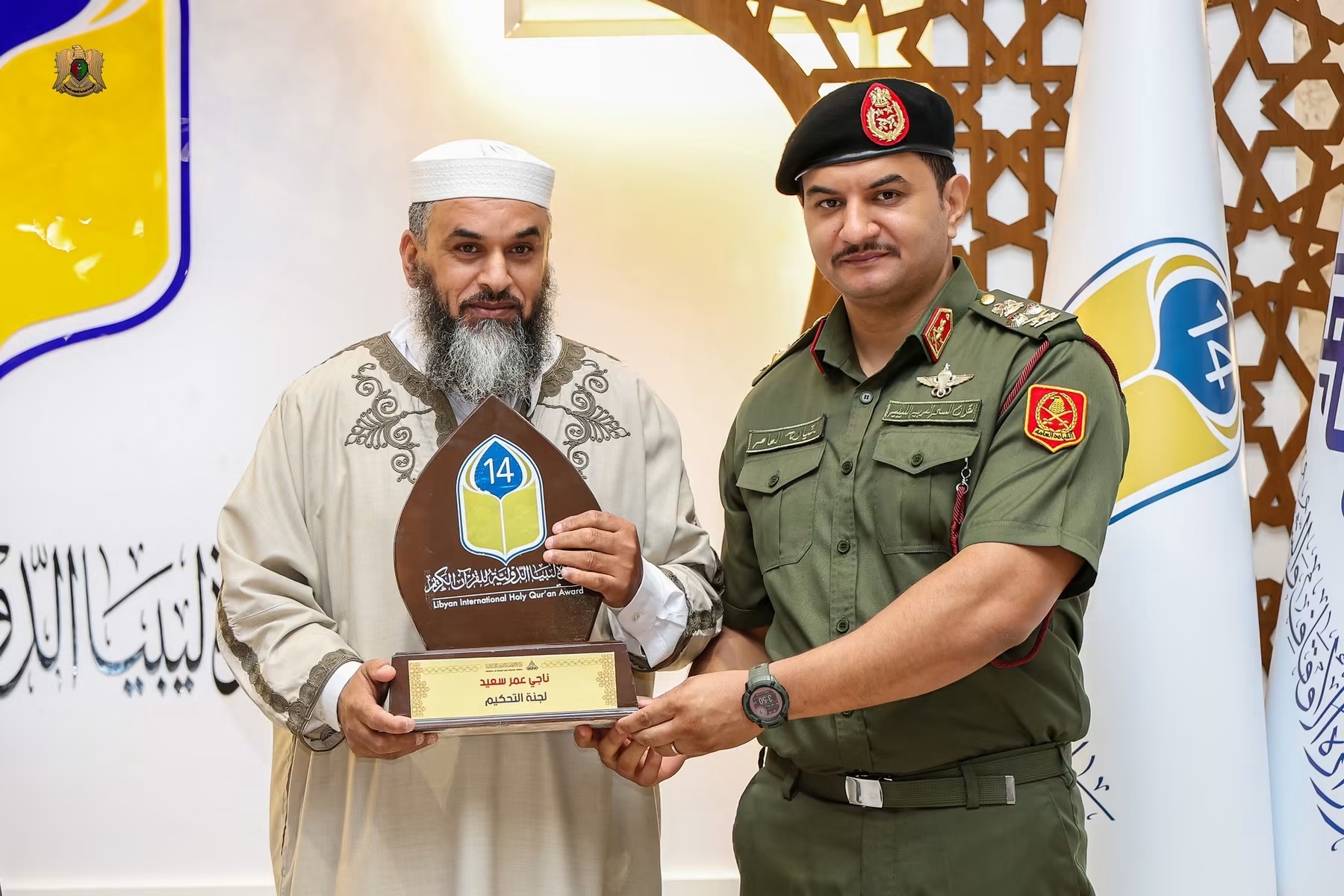 نائب القائد العام للقوات المسلحة الفريق أول ركن صدام حفتر يحضر ختام الدورة الرابعة عشرة من جائزة ليبيا الدولية لحفظ القرآن الكريم